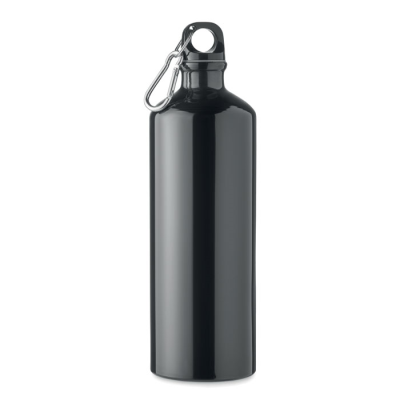 Picture of ALUMINIUM METAL BOTTLE 1L in Black.