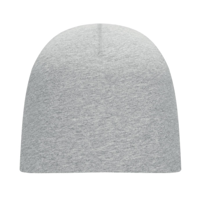 Picture of UNISEX BEANIE in Cotton in Grey.