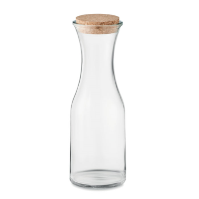 Picture of RECYCLED GLASS CARAFE 1L in White.