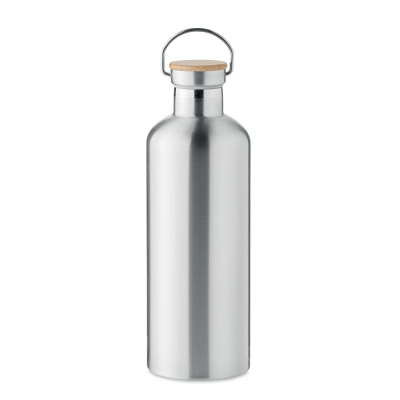 Picture of DOUBLE WALL FLASK 1,5L in Silver.
