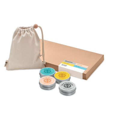 Picture of VEGAN GIFT SET TRAVEL in Brown.