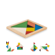 Picture of TANGRAM PUZZLE in Wood in Brown