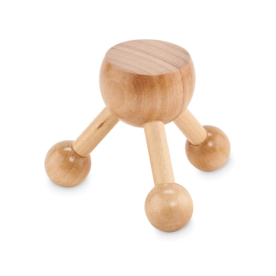 Picture of HAND HELD MASSAGER in Wood in Brown.