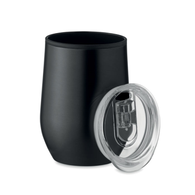 Picture of DOUBLE WALL TRAVEL CUP 350 ML in Black