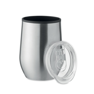 Picture of DOUBLE WALL TRAVEL CUP 350 ML in Silver