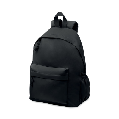 Picture of 600D RPET POLYESTER BACKPACK RUCKSACK in Black