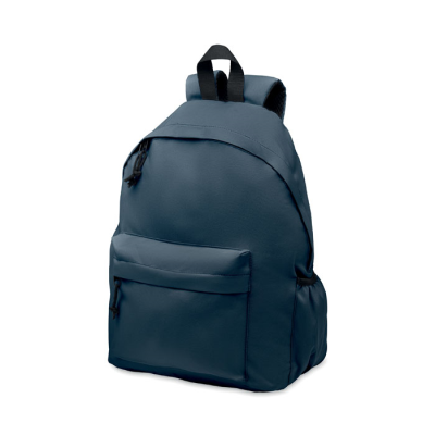 Picture of 600D RPET POLYESTER BACKPACK RUCKSACK in Blue.