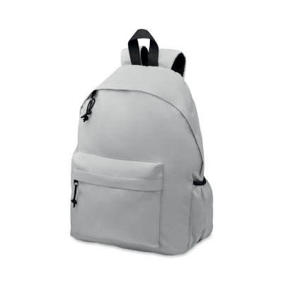 Picture of 600D RPET POLYESTER BACKPACK RUCKSACK in Grey