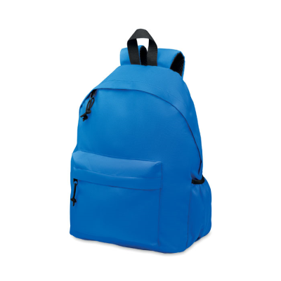 Picture of 600D RPET POLYESTER BACKPACK RUCKSACK in Blue.