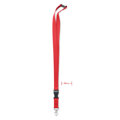Picture of 20mm COTTON LANYARD in Red