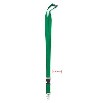 Picture of 20mm COTTON LANYARD in Green.