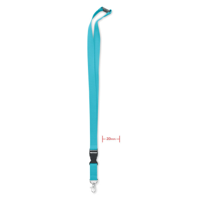 Picture of 20mm COTTON LANYARD in Turquoise.