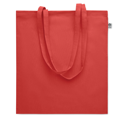 Picture of ORGANIC COTTON SHOPPER TOTE BAG in Red.