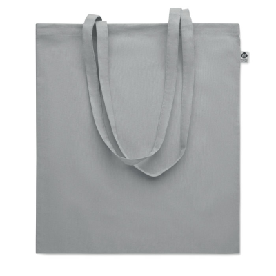 Picture of ORGANIC COTTON SHOPPER TOTE BAG in Grey.