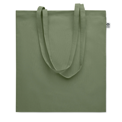 Picture of ORGANIC COTTON SHOPPER TOTE BAG in Green.