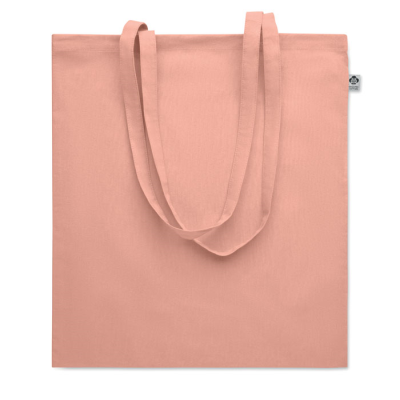 Picture of ORGANIC COTTON SHOPPER TOTE BAG in Orange.