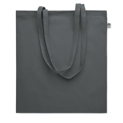 Picture of ORGANIC COTTON SHOPPER TOTE BAG in Grey.