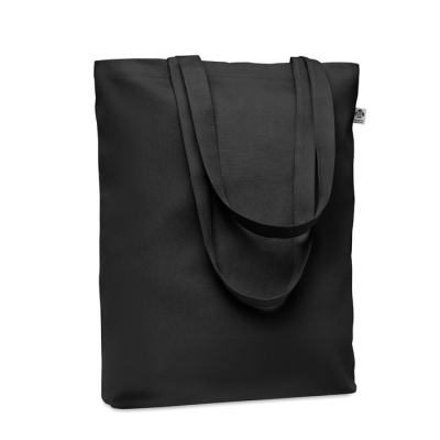 Picture of CANVAS SHOPPER TOTE BAG 270 GR & M² in Black