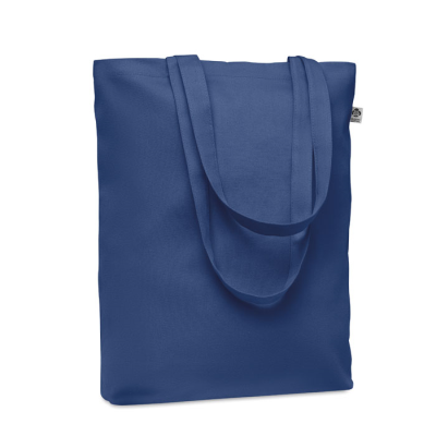 Picture of CANVAS SHOPPER TOTE BAG 270 GR & M² in Blue.