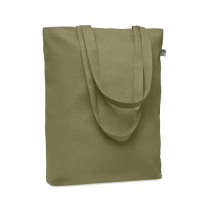 Picture of CANVAS SHOPPER TOTE BAG 270 GR & M² in Green