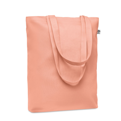 Picture of CANVAS SHOPPER TOTE BAG 270 GR & M² in Orange