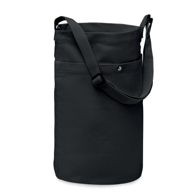 Picture of CANVAS SHOPPER TOTE BAG 270 GR & M² in Black.