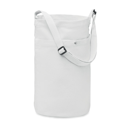Picture of CANVAS SHOPPER TOTE BAG 270 GR & M² in White.