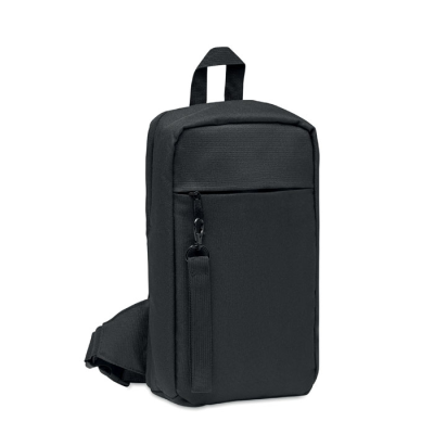 Picture of CROSS CHEST BAG in 600D RPET in Black