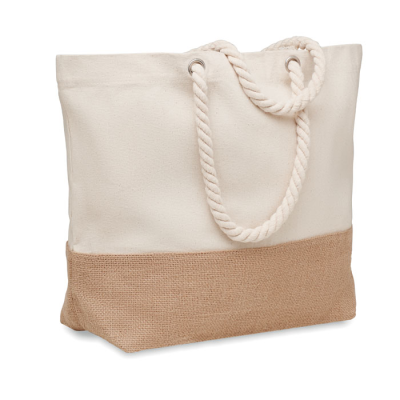 Picture of CANVAS BEACH BAG 280 GR & M² in Brown