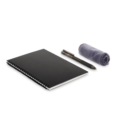 Picture of A5 ERASABLE NOTE BOOK in Black.