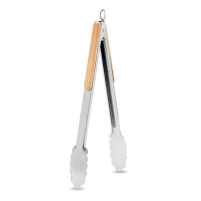 Picture of STAINLESS STEEL METAL TONGS in Brown