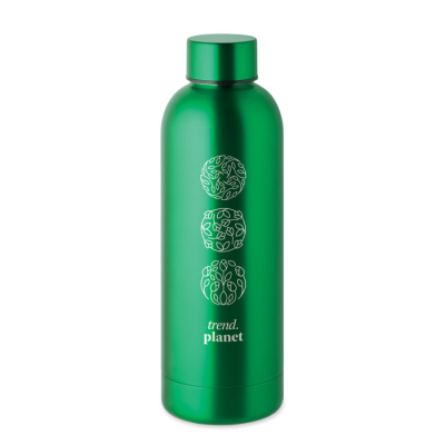 Picture of DOUBLE WALL BOTTLE 500 ML in Green.