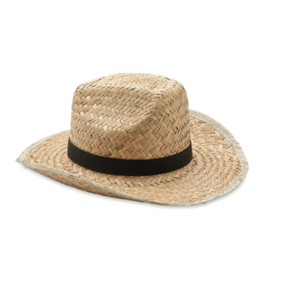 Picture of NATURAL STRAW COWBOY HAT in Black