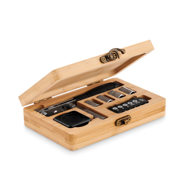 Picture of 13 PIECE TOOL SET, BAMBOO CASE