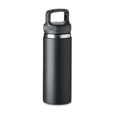 Picture of DOUBLE WALL FLASK 500 ML in Black.