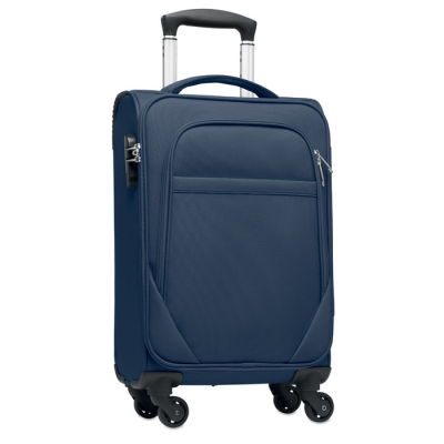 Picture of 600D RPET SOFT TROLLEY in Blue.