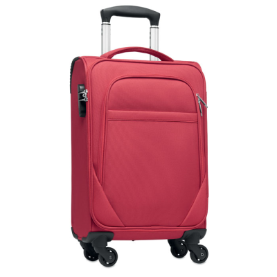 Picture of 600D RPET SOFT TROLLEY in Red.