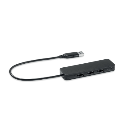 Picture of USB-C 4 PORT USB HUB in Black