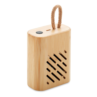 Picture of 3W BAMBOO CORDLESS SPEAKER in Brown