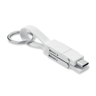 Picture of KEYING with 4 in 1 Cable in White.