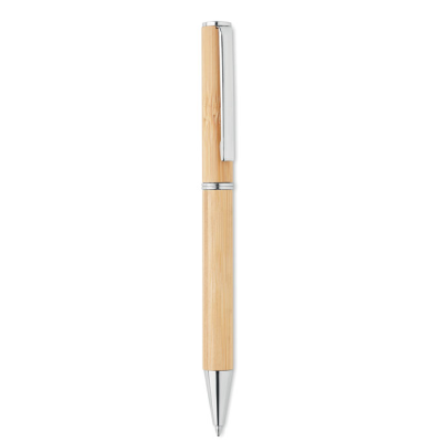 Picture of BAMBOO TWIST TYPE BALL PEN in Brown