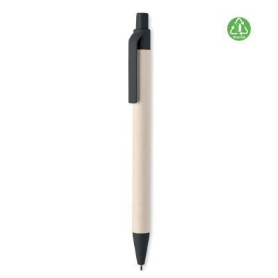 Picture of MILK CARTON PAPER BALL PEN in Black