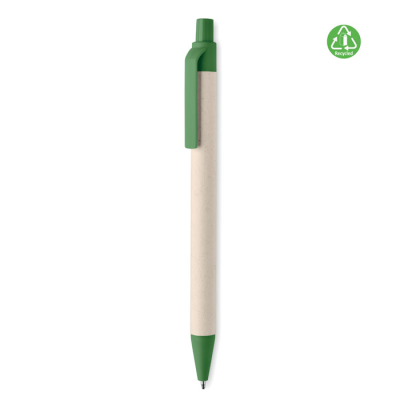 Picture of MILK CARTON PAPER BALL PEN in Green.