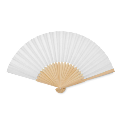 Picture of MANUAL HAND FAN in White.