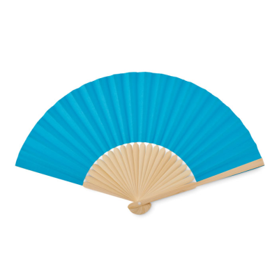 Picture of MANUAL HAND FAN in Turquoise.