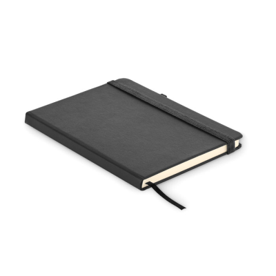Picture of BONDED LEATHER A5 NOTE BOOK in Black