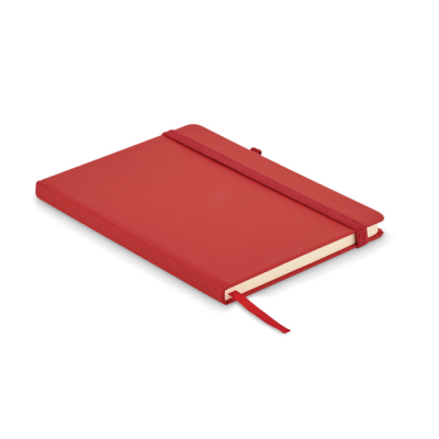 Picture of BONDED LEATHER A5 NOTE BOOK in Red.