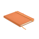 Picture of RECYCLED PU A5 LINED NOTE BOOK in Orange