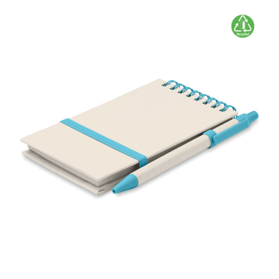 Picture of A6 MILK CARTON NOTE BOOK SET in Blue.