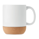 Picture of MATT CERAMIC POTTERY CORK MUG 300 ML in White